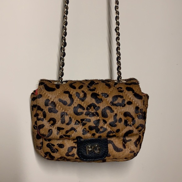 Purification Garcia Quilted Animal Print Leather Hand Bag - Picture 2 of 6